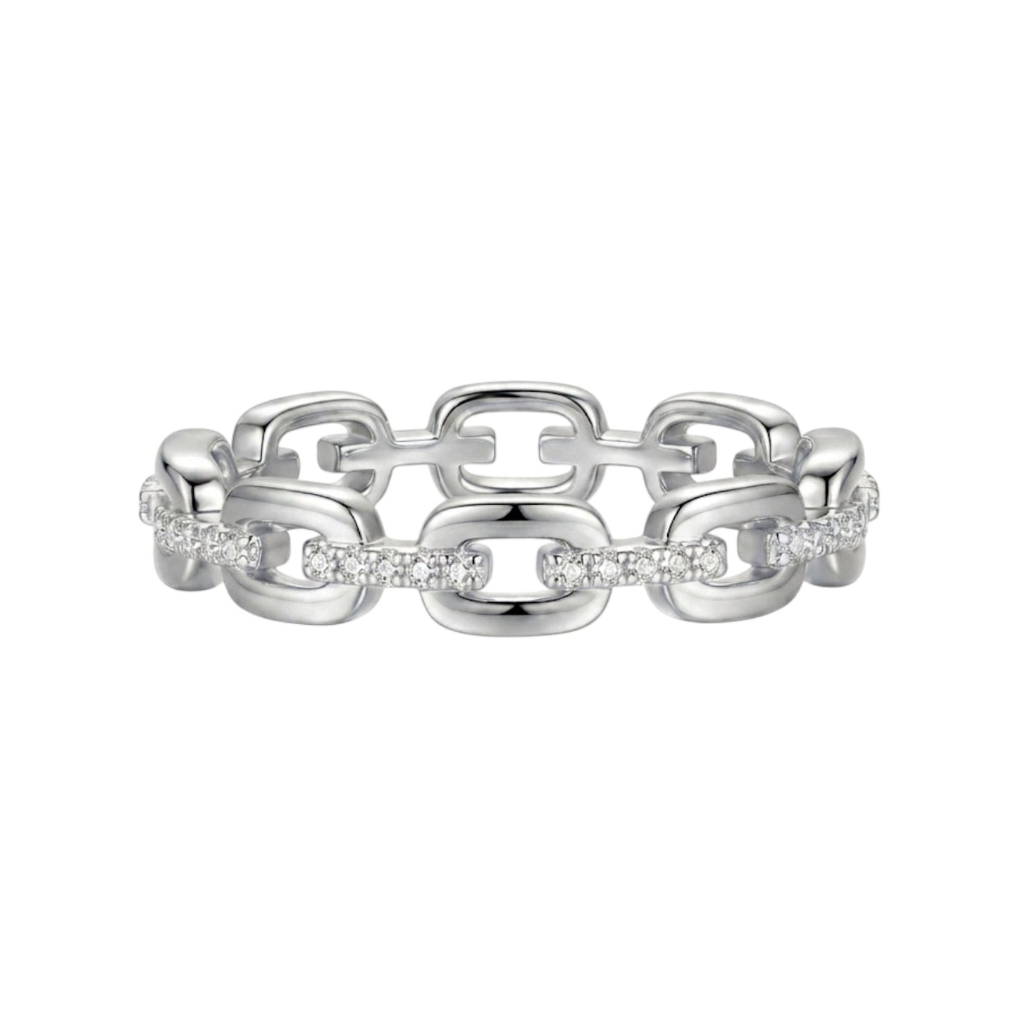 Omnia Unisex Eternity Moissanite Band