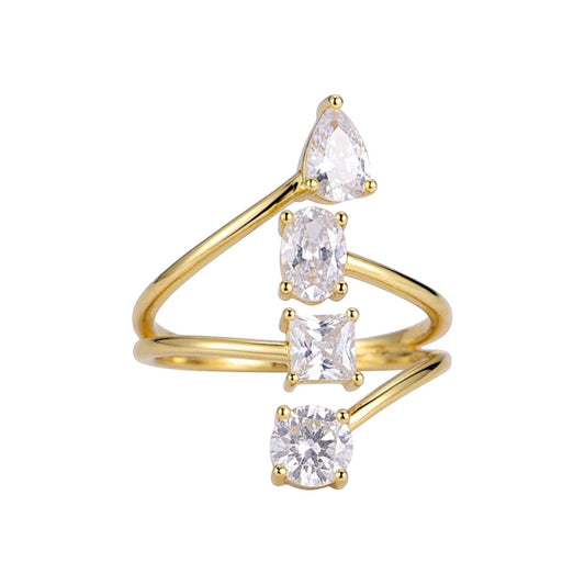 Kaleido Multi-Shape Moissanite Statement Ring (1.9 Carat)