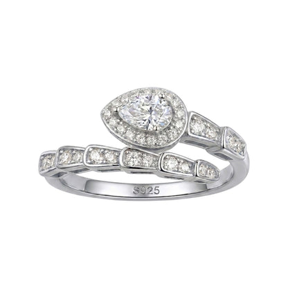 Serpentina Luxury Moissanite Snake Statement Ring