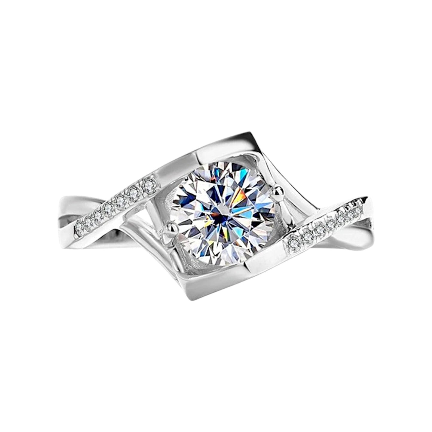 Anatolia Angel Kiss Moissanite Proposal Ring (1 Carat)