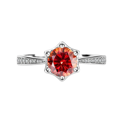Astralis Geometric Star Hexagonal Moissanite Ring (1 Carat)