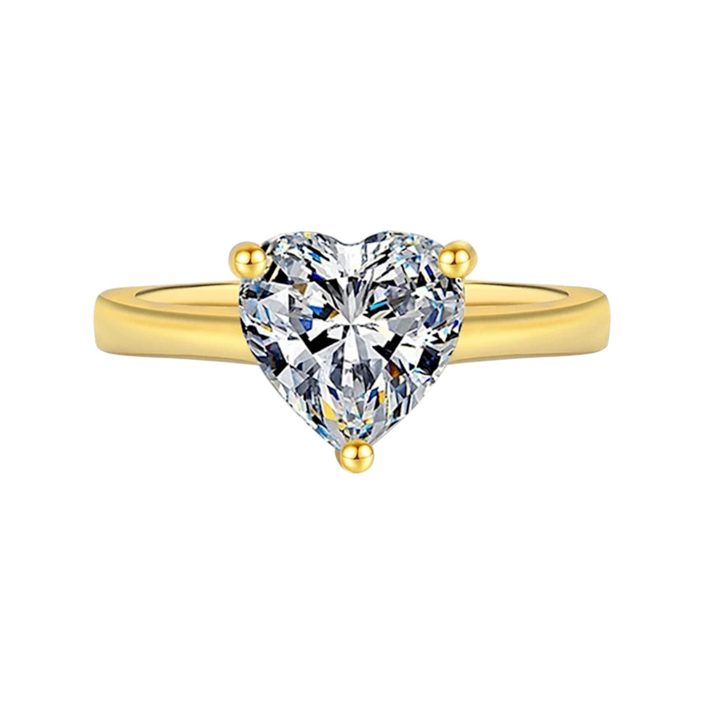 Cordelia Classic Heart Moissanite Ring