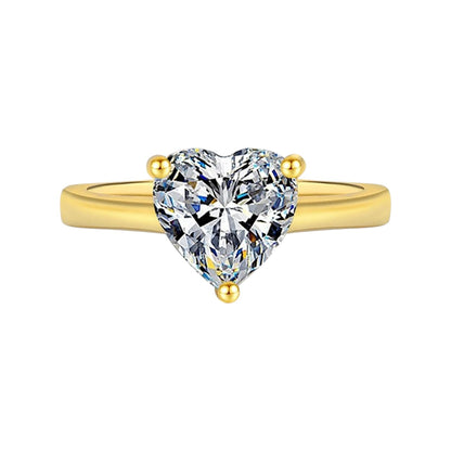 Cordelia Classic Heart Moissanite Ring