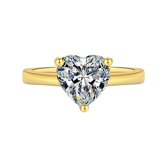 Cordelia Classic Heart Moissanite Ring