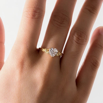 Valentina Classic Heart Solitaire Moissanite Ring (1.5 Carat)