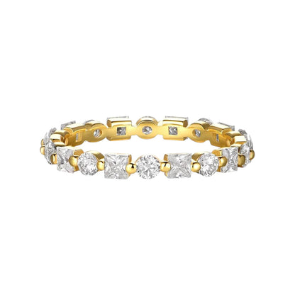 Aveline Alternating Eternity Moissanite Ring (2.1 Carat)