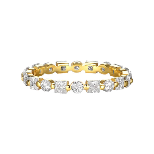 Aveline Alternating Eternity Moissanite Ring (2.1 Carat)