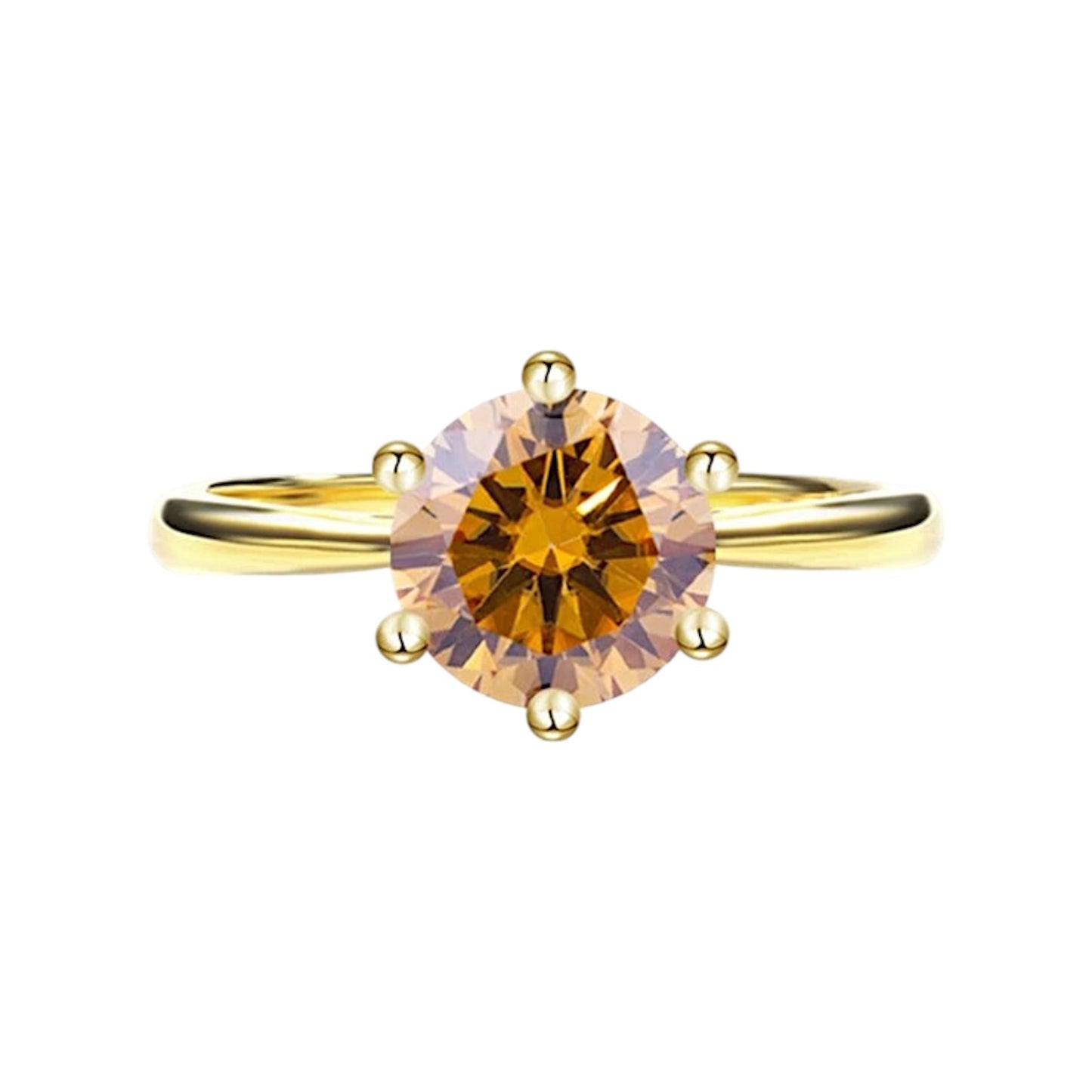 Regina Classic 6-Prong Crown Moissanite Engagement Ring