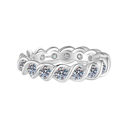 Lumiora Cluster Bezel Moissanite Statement Ring