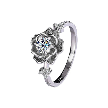 Lysandra Water Lily Moissanite Diamond Ring (0.50 Carat)