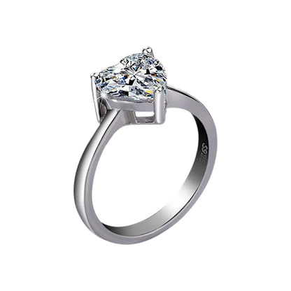 Cordelia Classic Heart Moissanite Ring