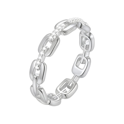 Omnia Unisex Eternity Moissanite Band
