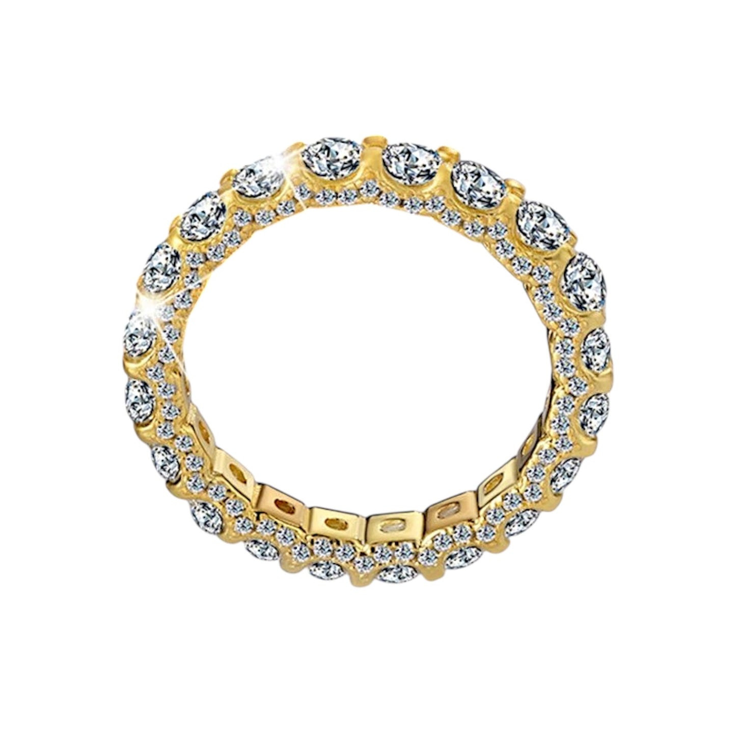 Vivienne Double-Layered Moissanite Stacked Ring Set (2.2 Carat)