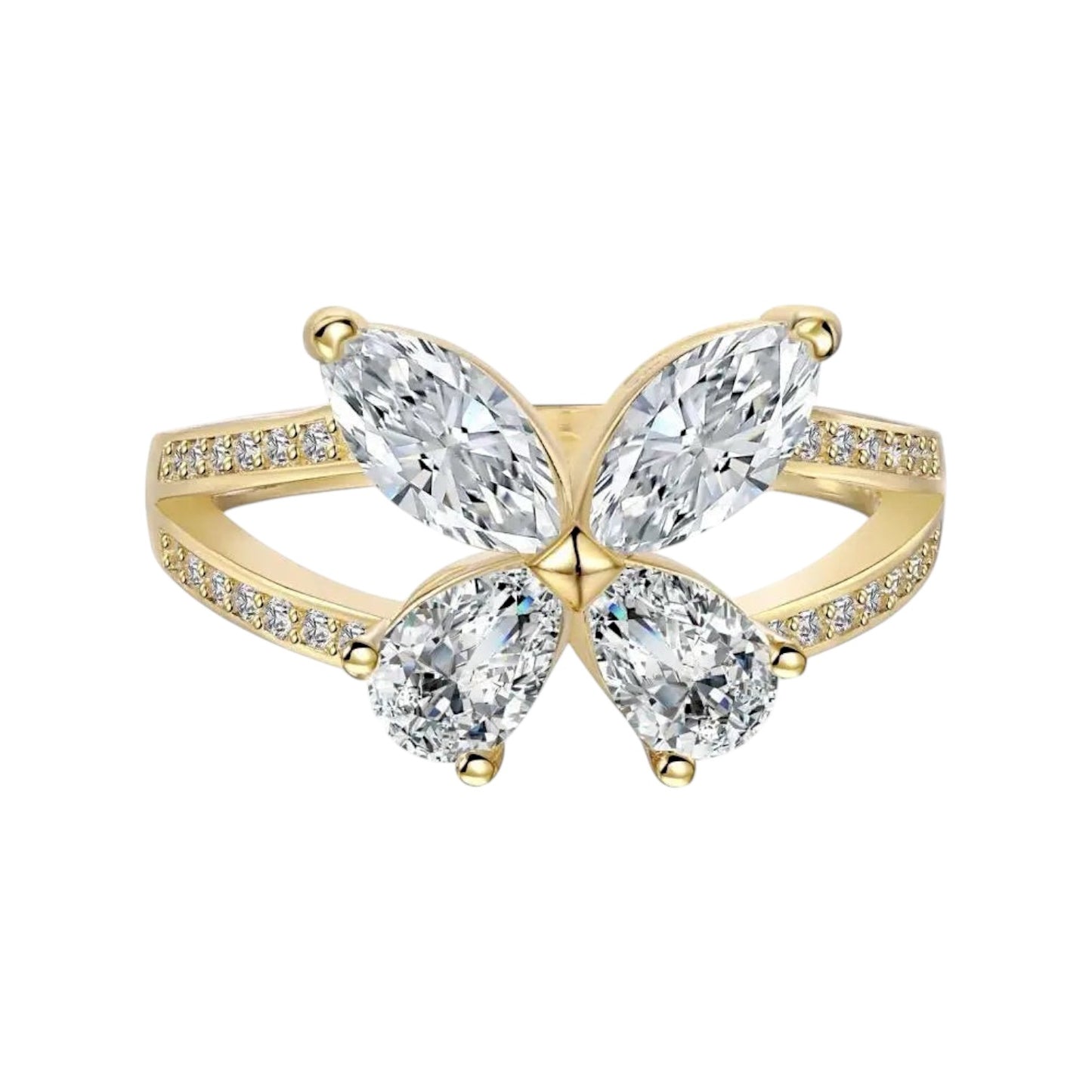 Papillon Marquise Luxury Butterfly Moissanite Ring