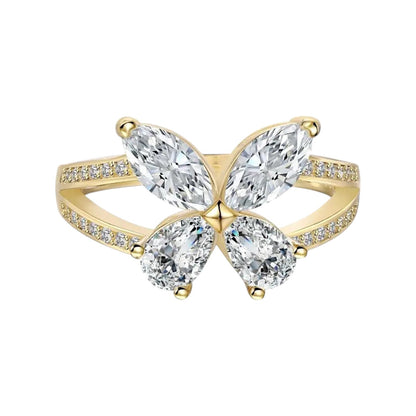 Papillon Marquise Luxury Butterfly Moissanite Ring