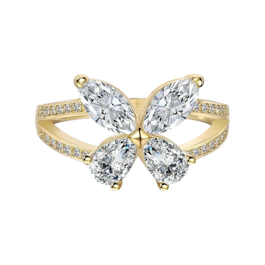 Papillon Marquise Luxury Butterfly Moissanite Ring