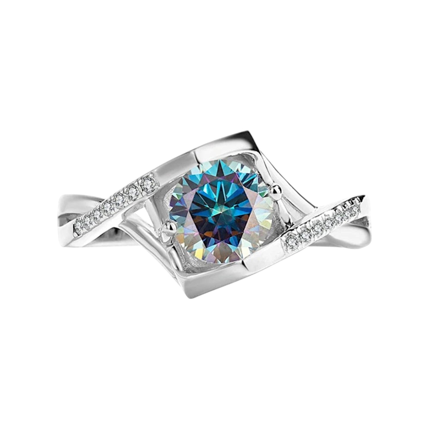 Anatolia Angel Kiss Moissanite Proposal Ring (1 Carat)