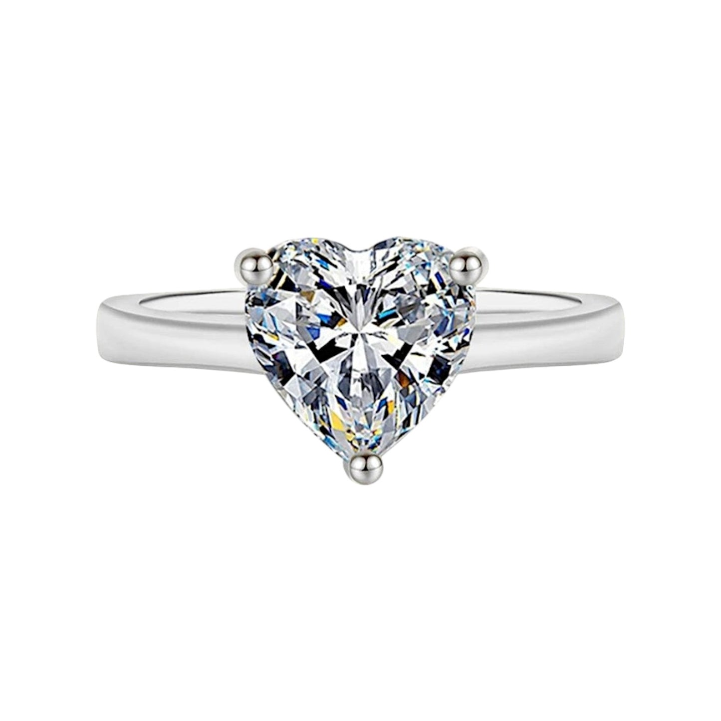 Cordelia Classic Heart Moissanite Ring
