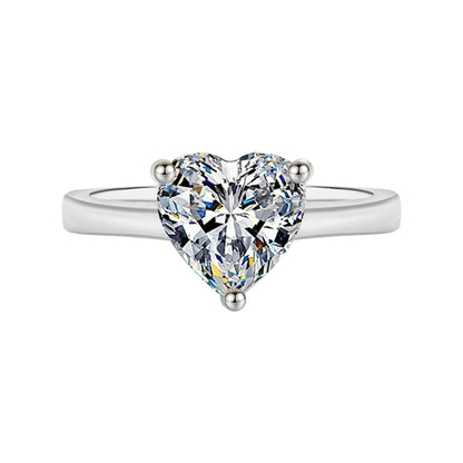 Cordelia Classic Heart Moissanite Ring