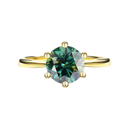 Regina Classic 6-Prong Crown Moissanite Engagement Ring