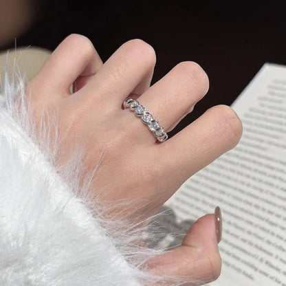 Lumiora Cluster Bezel Moissanite Statement Ring