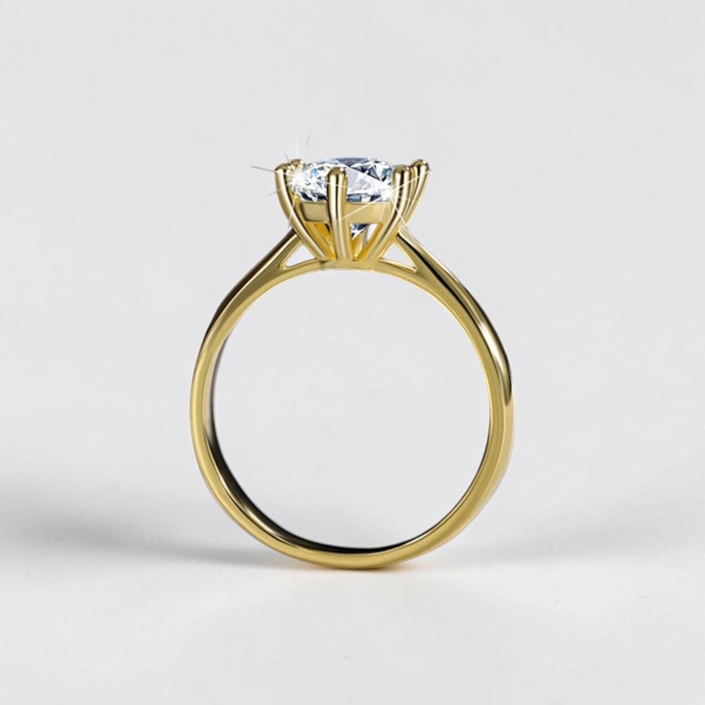 Regina Classic 6-Prong Crown Moissanite Engagement Ring