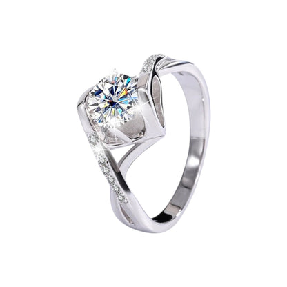 Anatolia Angel Kiss Moissanite Proposal Ring (1 Carat)