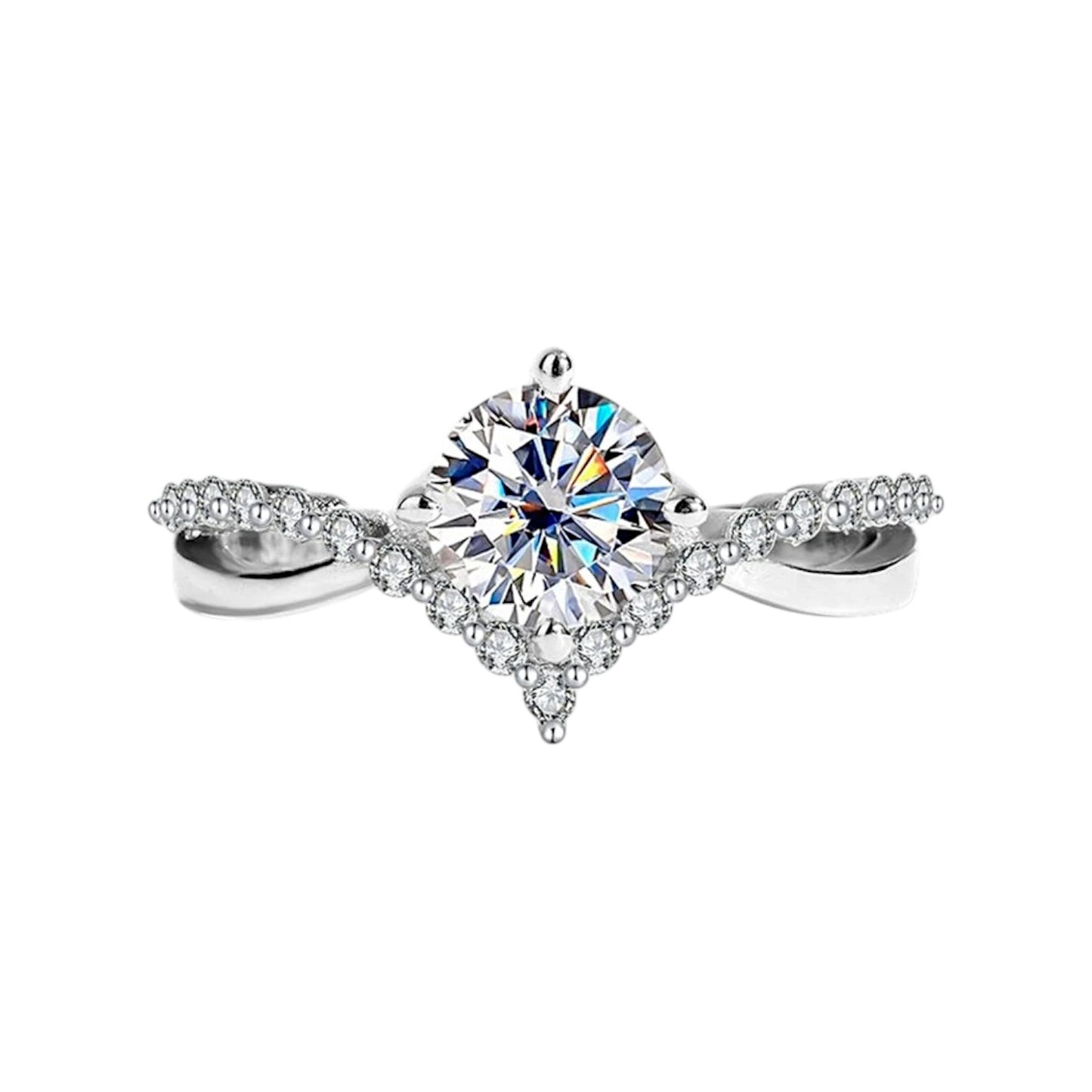 Astraea Rotating Star Moissanite Diamond Ring (1 Carat)