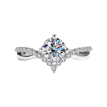 Astraea Rotating Star Moissanite Diamond Ring (1 Carat)