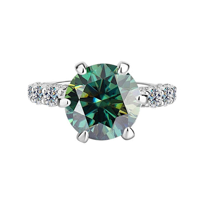 Selene White Moonlight Moissanite Goddess Ring (2 Carat)