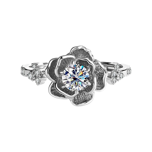 Lysandra Water Lily Moissanite Diamond Ring (0.50 Carat)