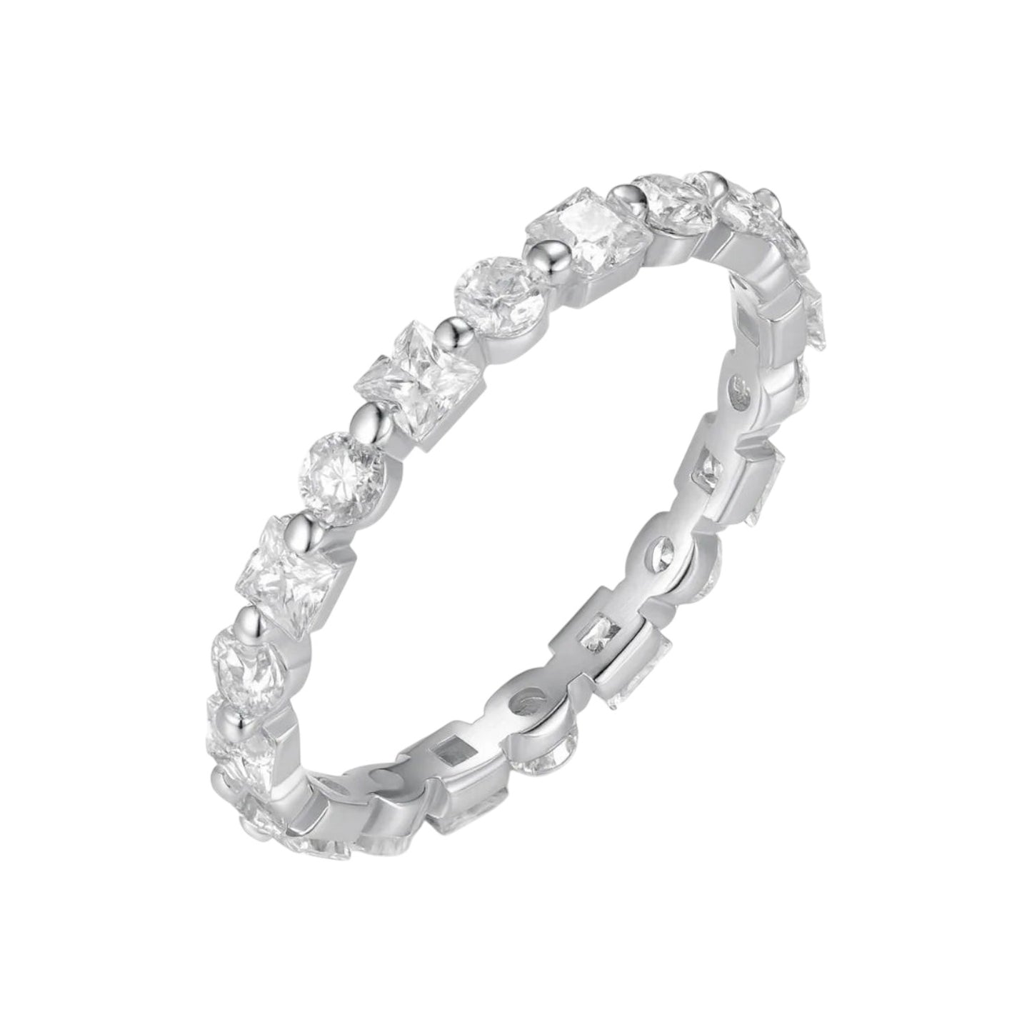 Aveline Alternating Eternity Moissanite Ring (2.1 Carat)