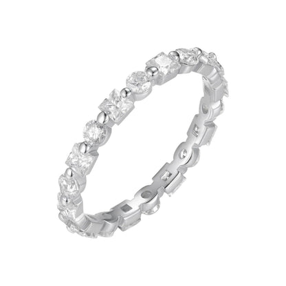 Aveline Alternating Eternity Moissanite Ring (2.1 Carat)