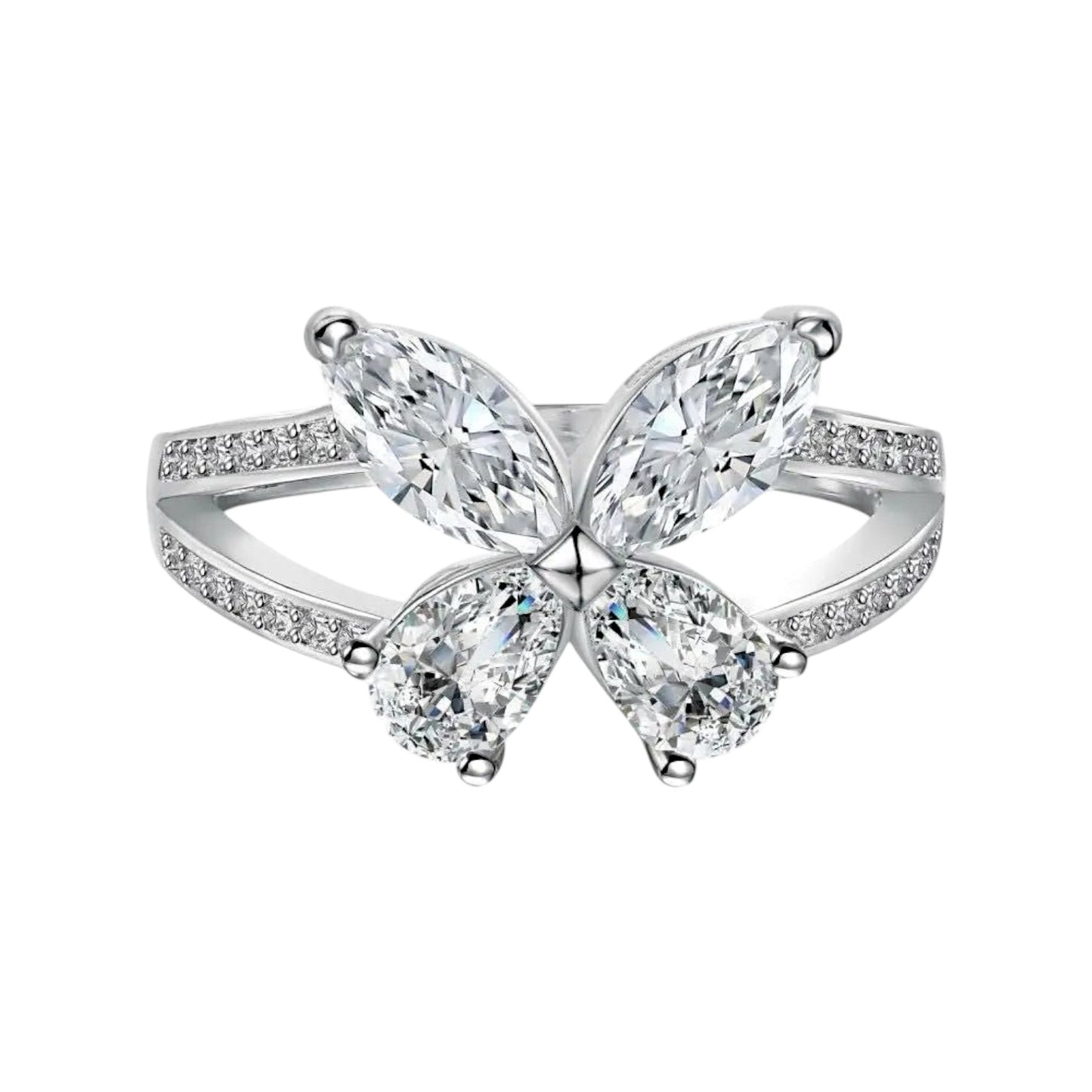 Papillon Marquise Luxury Butterfly Moissanite Ring