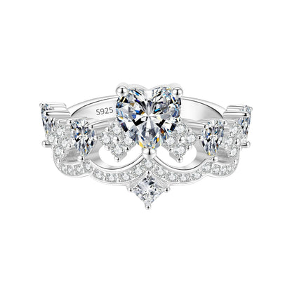 Aeterna Round Cluster Bezel Moissanite Wedding Ring (1 Carat)