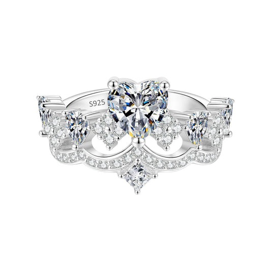 Aeterna Round Cluster Bezel Moissanite Wedding Ring (1 Carat)