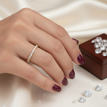 Aveline Alternating Eternity Moissanite Ring (2.1 Carat)