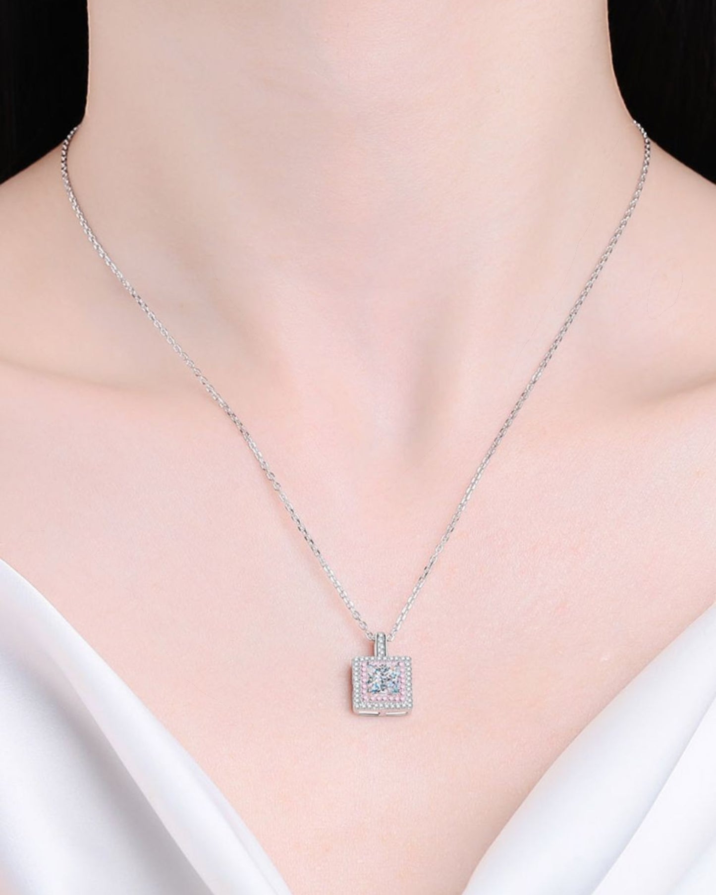 Quadra Geometric Necklace (1 Carat)