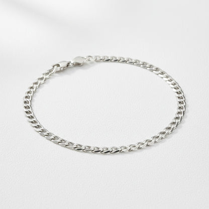 LUMIOR 925 sterling zilveren schakelarmband, 6.7 inch, slank en lichtgewicht ontwerp voor dagelijkse luxe.