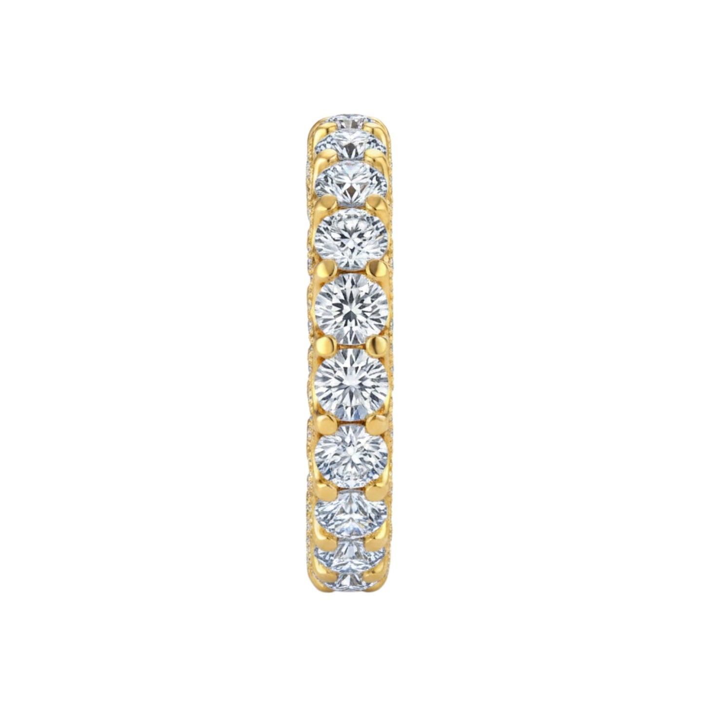 LUMIOR Vivienne™ dubbellaags ring met 2.2 karaat moissaniet, 18K geelgoud verguld sterling zilver